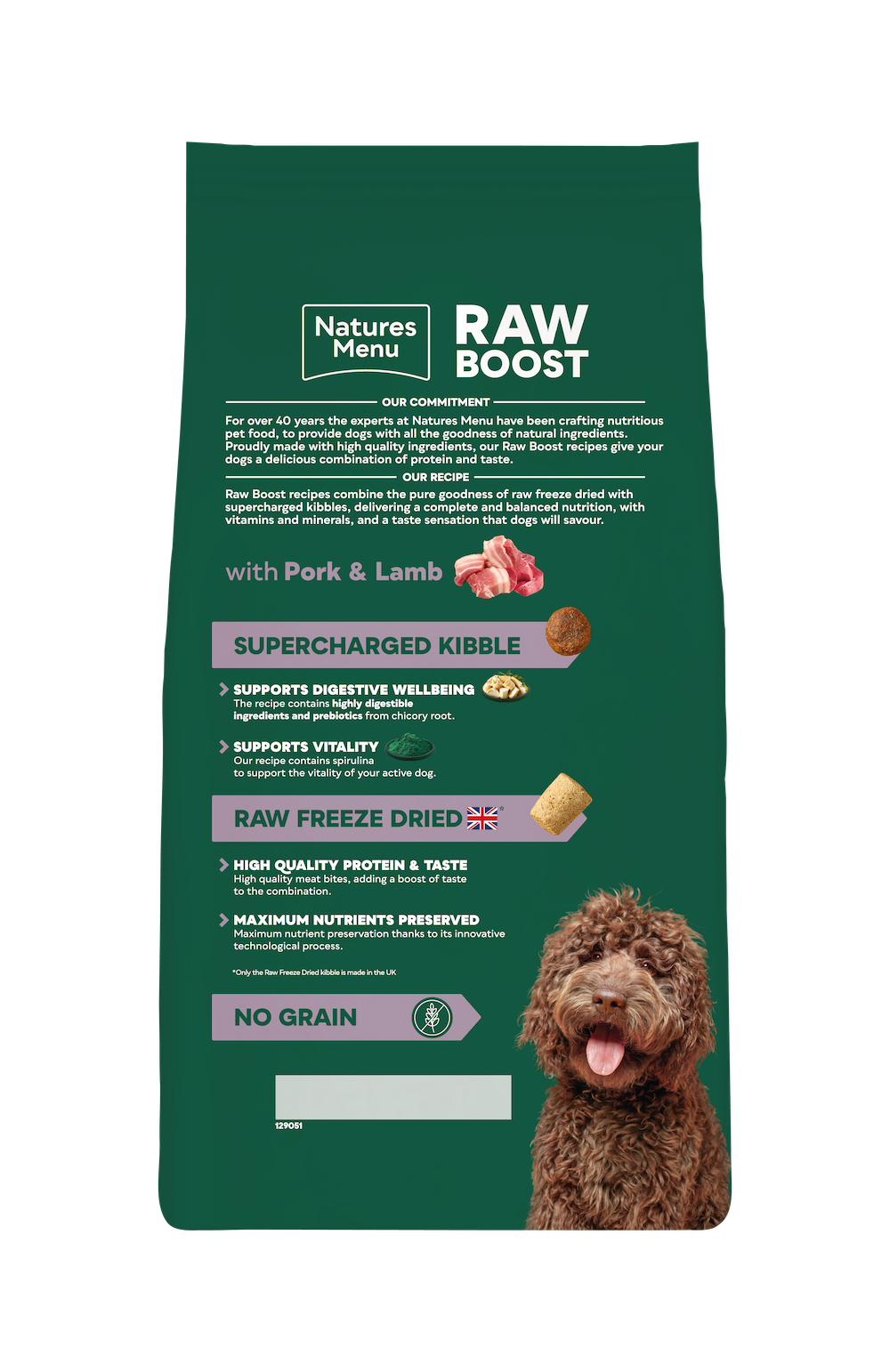 Pork and Lamb Raw Boost 1.5KG image number 1