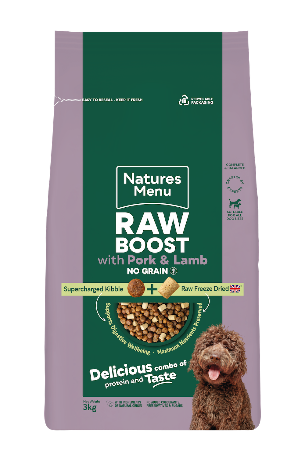 Pork and Lamb Raw Boost 3KG
