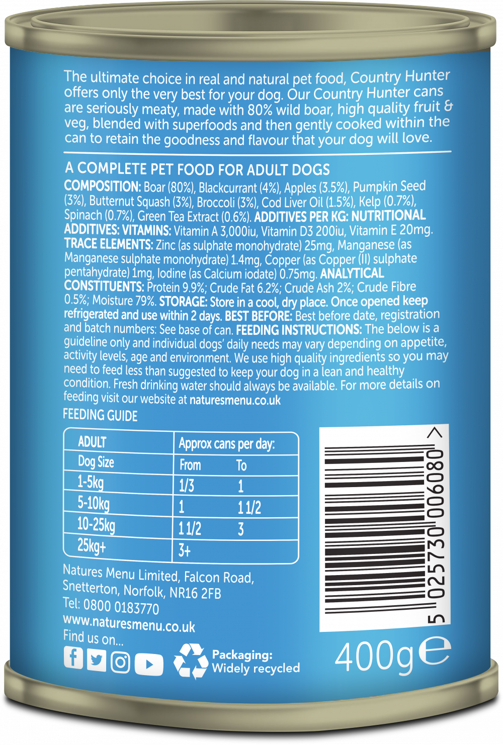 80% Wild Boar with Superfoods Can image number 1