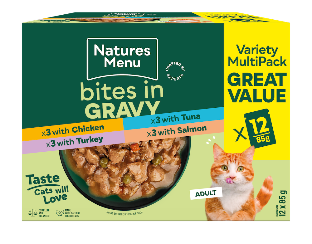 Meat Bites in Gravy Selection 12 Pouch Multipack